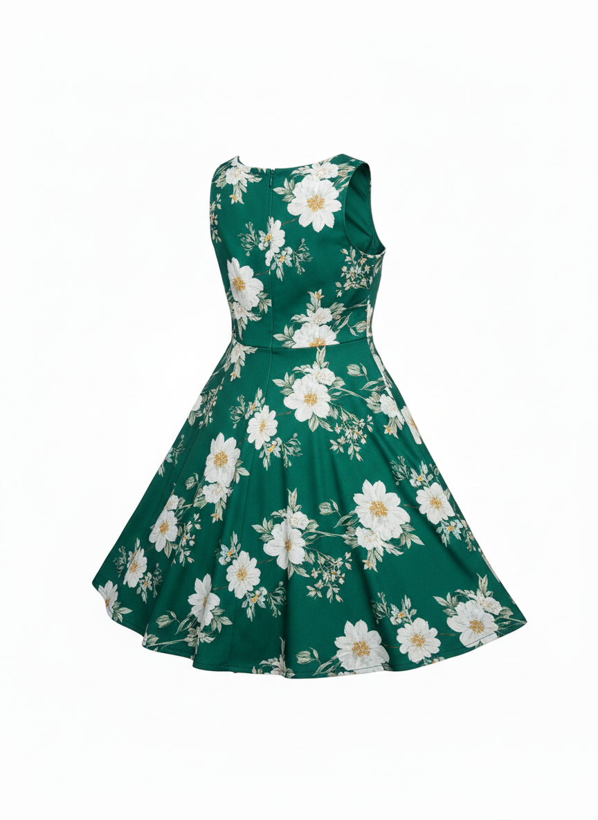 Green Floral Dress