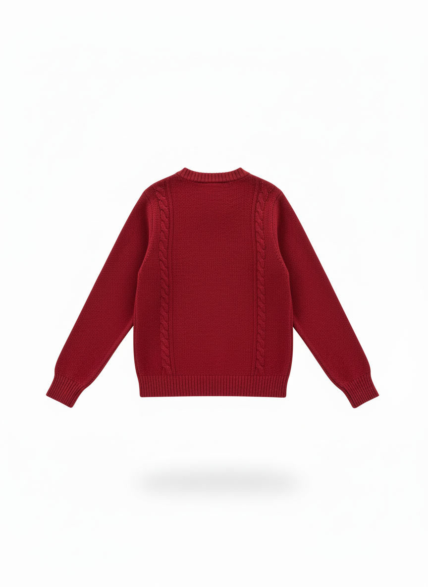 Red Patterned Sweater
