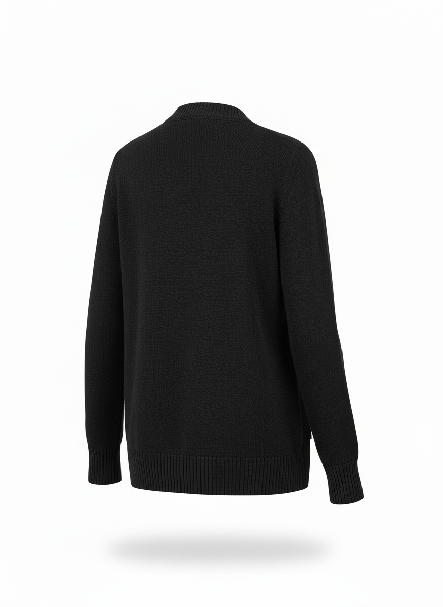 Black Button Cardigan