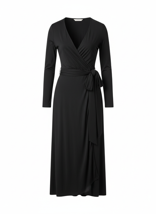 Black Wrap Dress