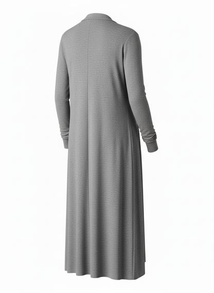 Gray Open Cardigan