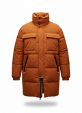 Men's Coat with Padded Mid Thigh Length