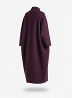 Women's Coat with Floor Length Hem