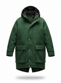 Women's Coat with Thigh Length Cut