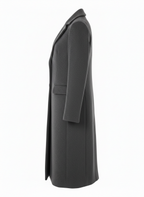 Men's Coat with Knee Length Hem