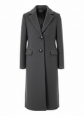Men's Coat with Knee Length Hem
