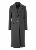 Men's Coat with Knee Length Hem