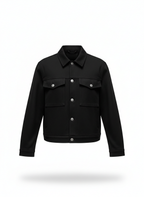 Women's Jacket with Denim Style Finish