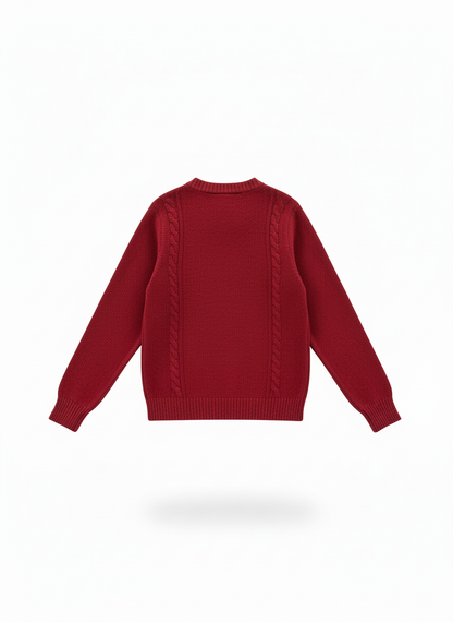Red Patterned Sweater