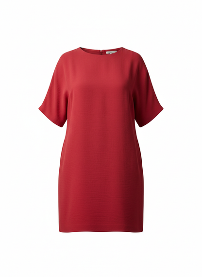 Red Shift Dress