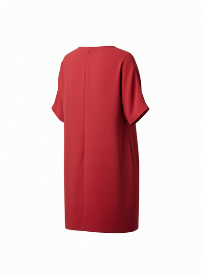 Red Shift Dress