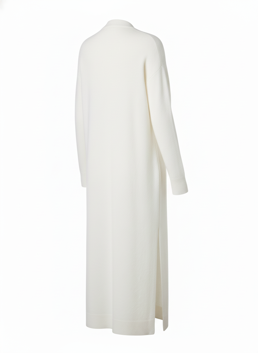 White Long Cardigan