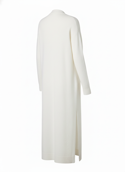 White Long Cardigan